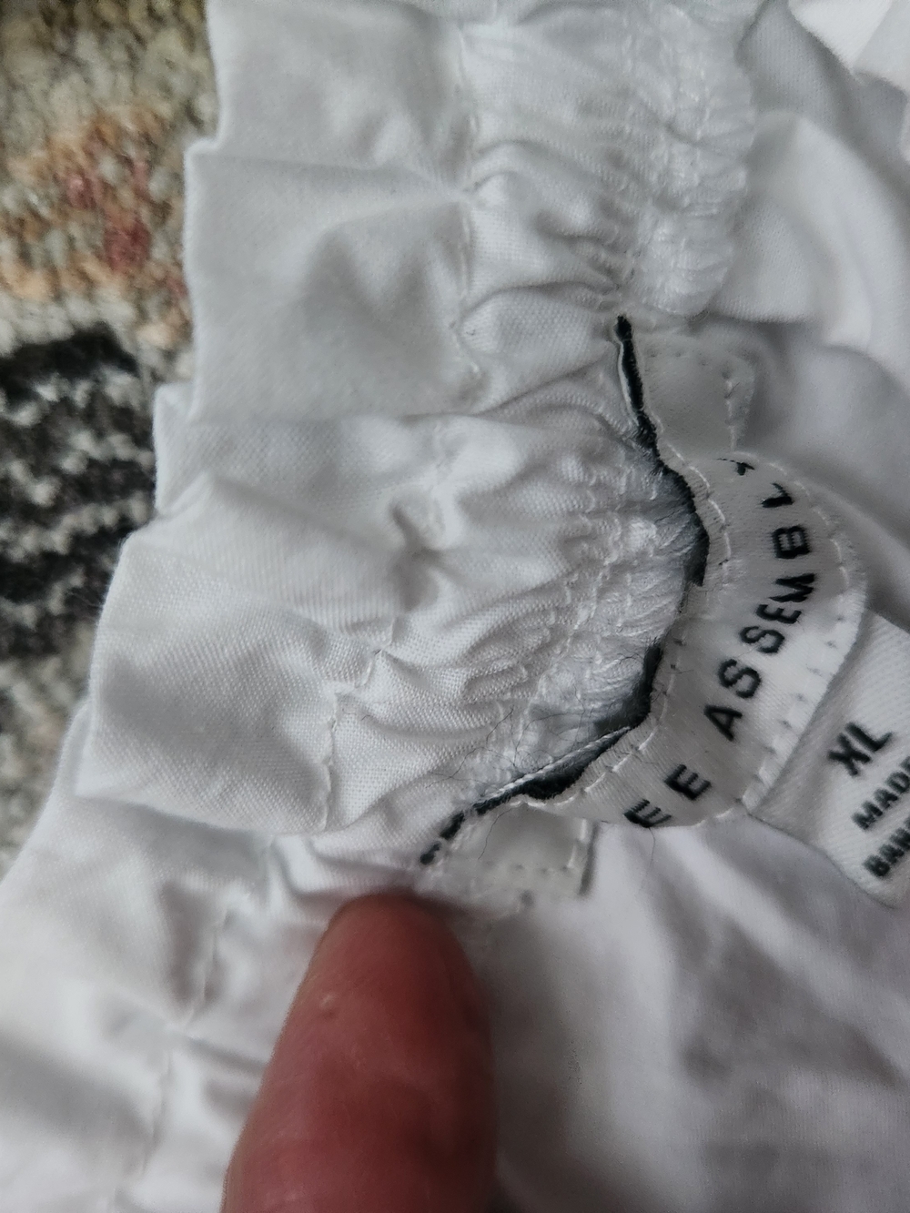 Free Assembly White Eyelet Midi Sundress with Smocked Waist - Picture 5 of 6